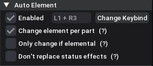 Auto Element mod for Monster Hunter Wilds