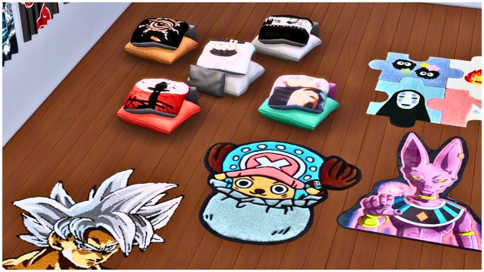 Otaku Decors Set  mod for The Sims 4 