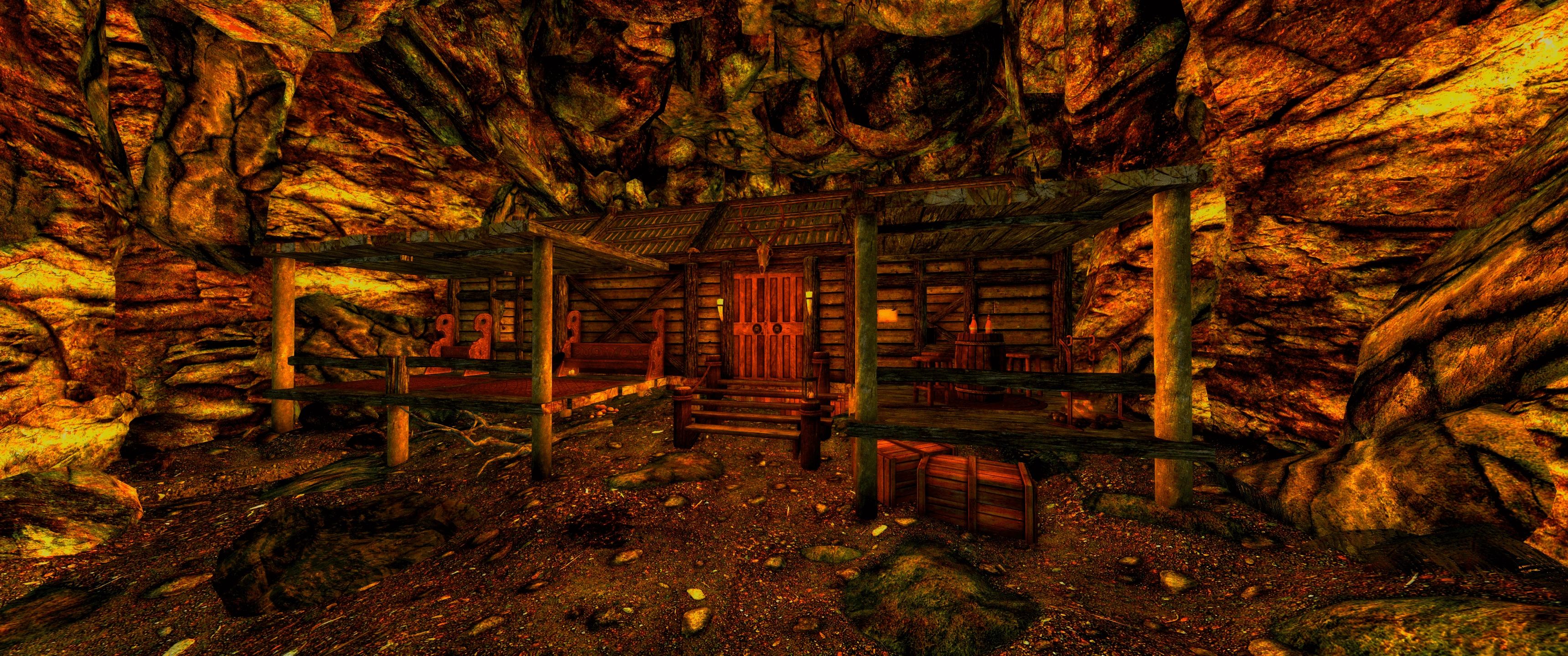 Windkeep Cavern - A Highly Detailed player Cavern mod for The Elder Scrolls V: Skyrim Special Edition