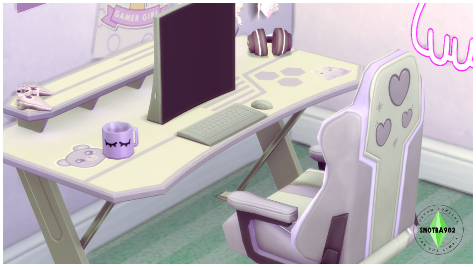Purple Pastel Gamer mod for The Sims 4 