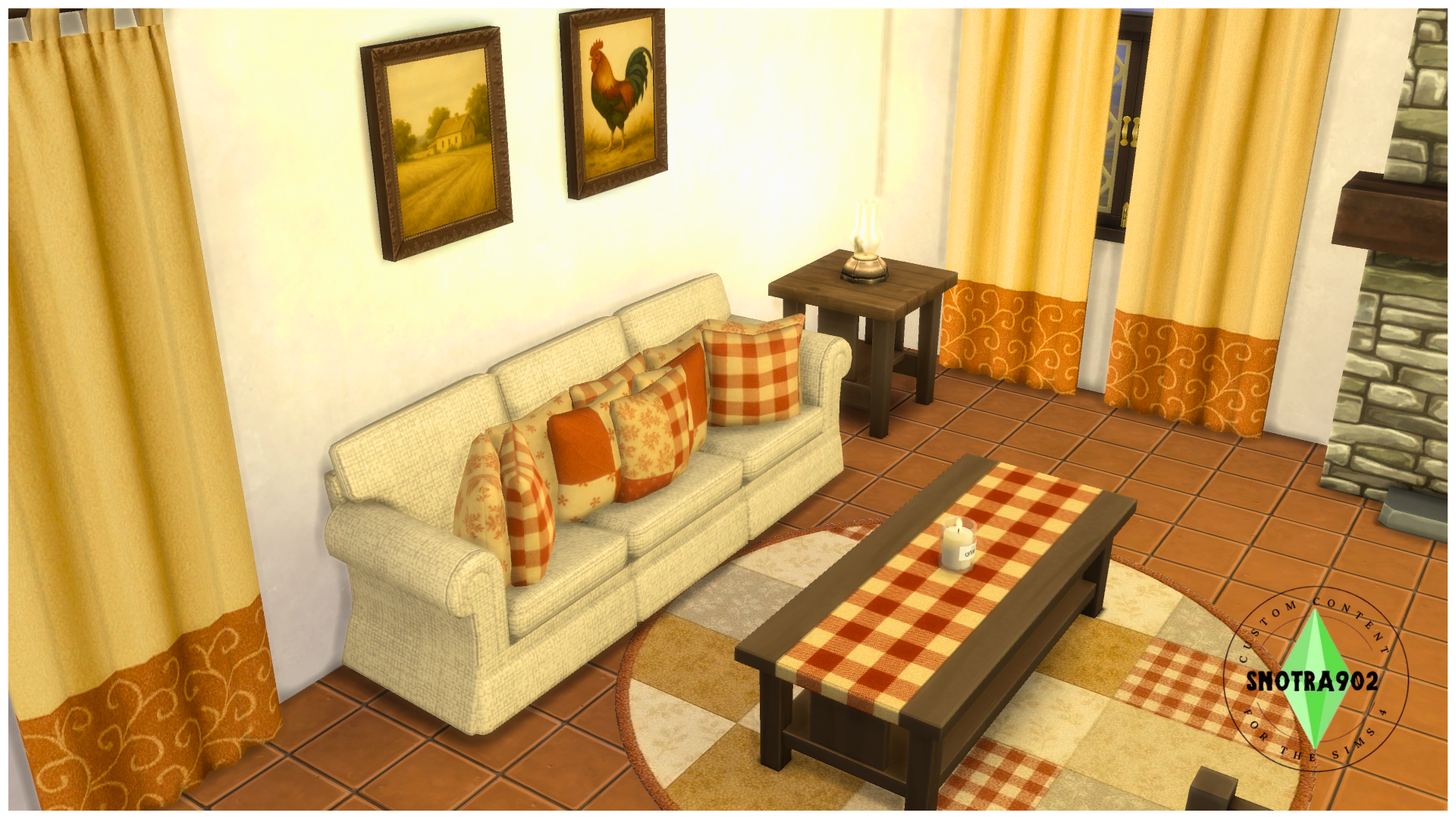 Rustic Farmhouse mod for The Sims 4 