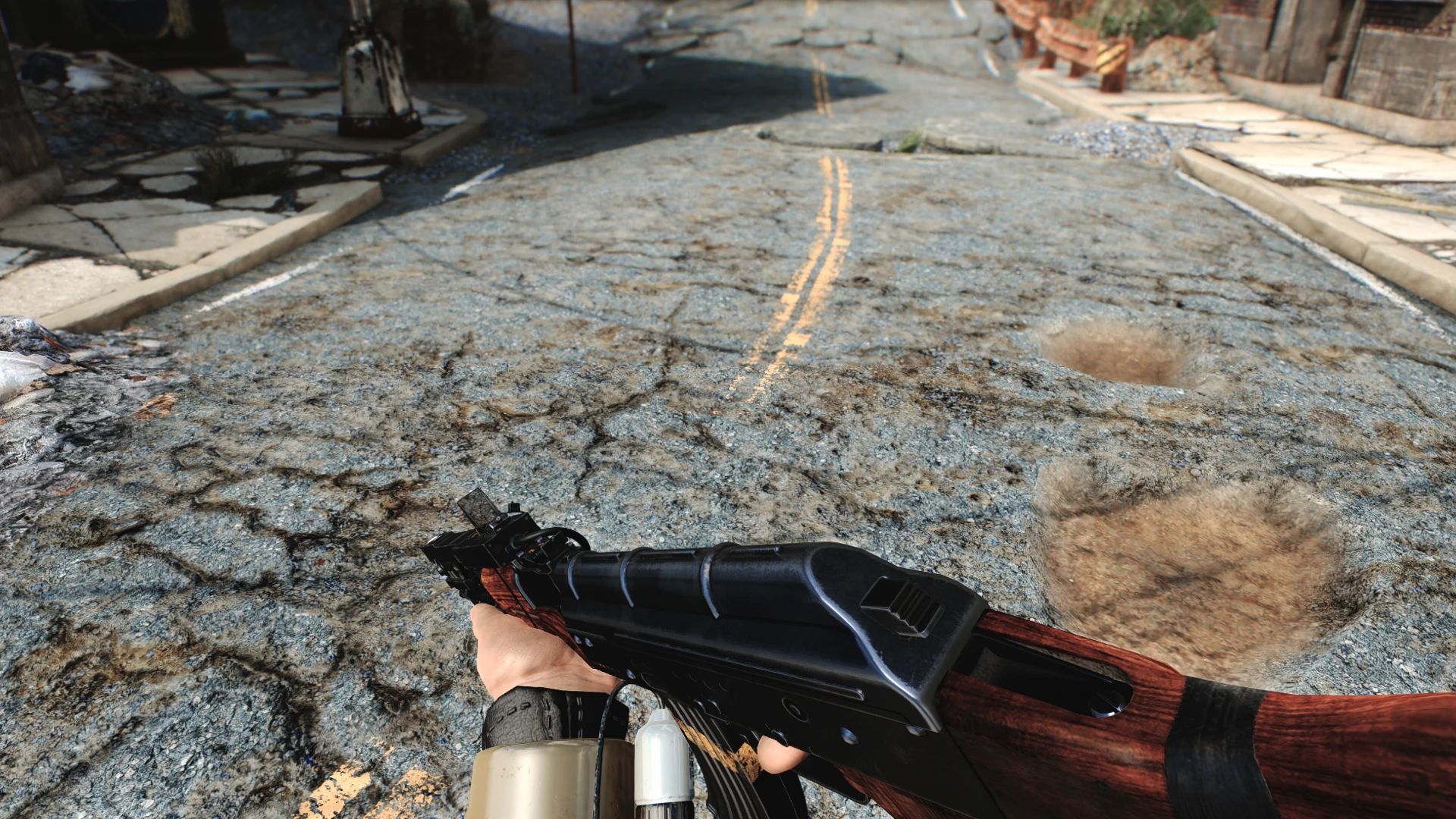 Dilapidated Road mod for Fallout 4