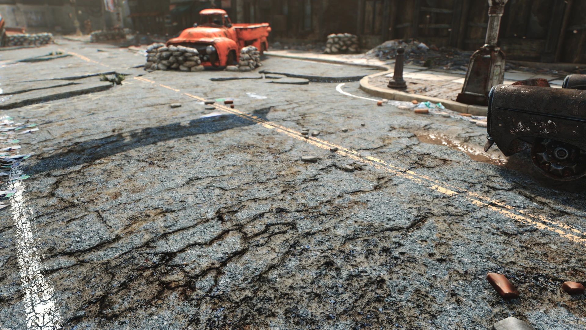 Dilapidated Road mod for Fallout 4