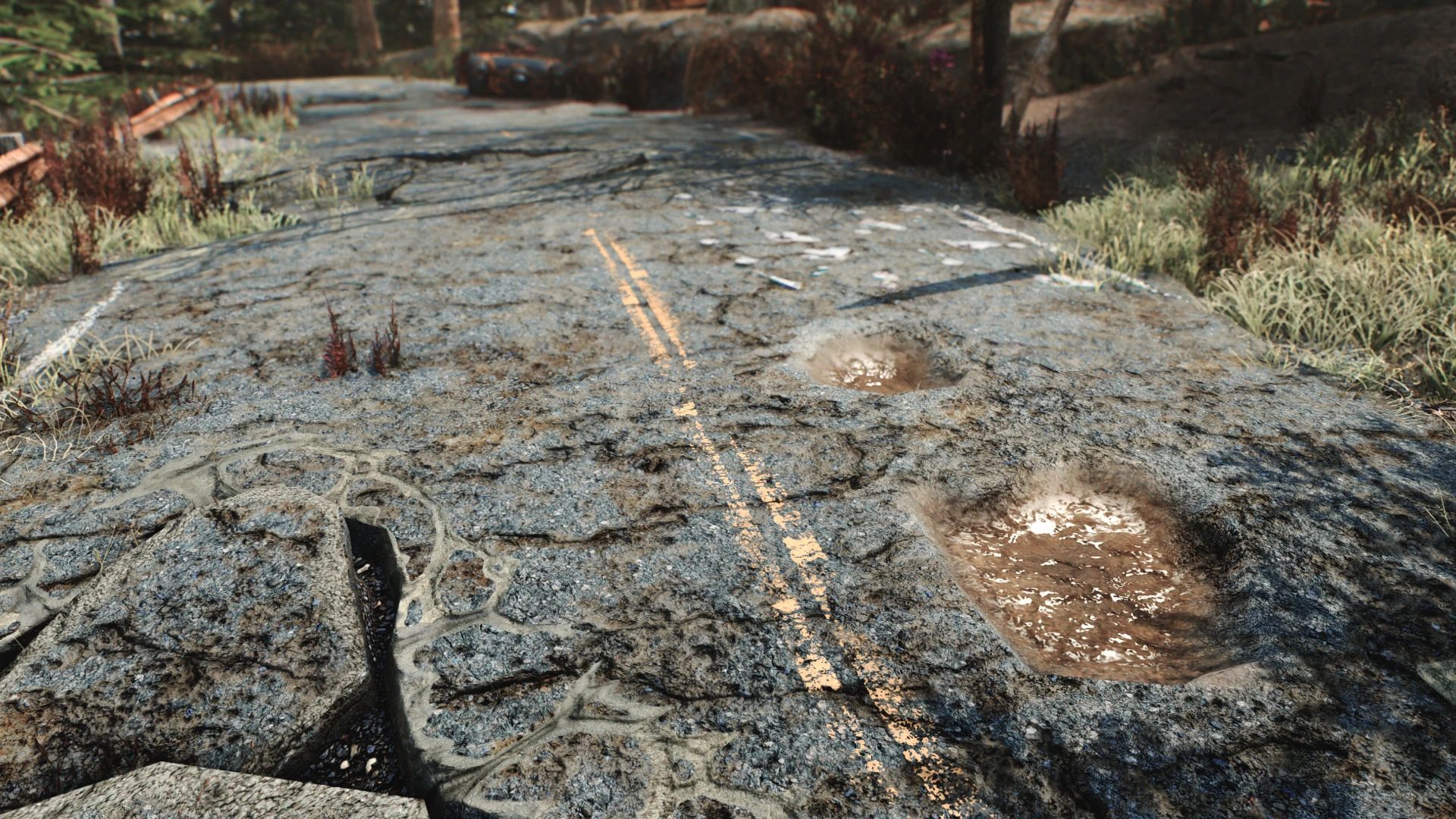 Dilapidated Road mod for Fallout 4
