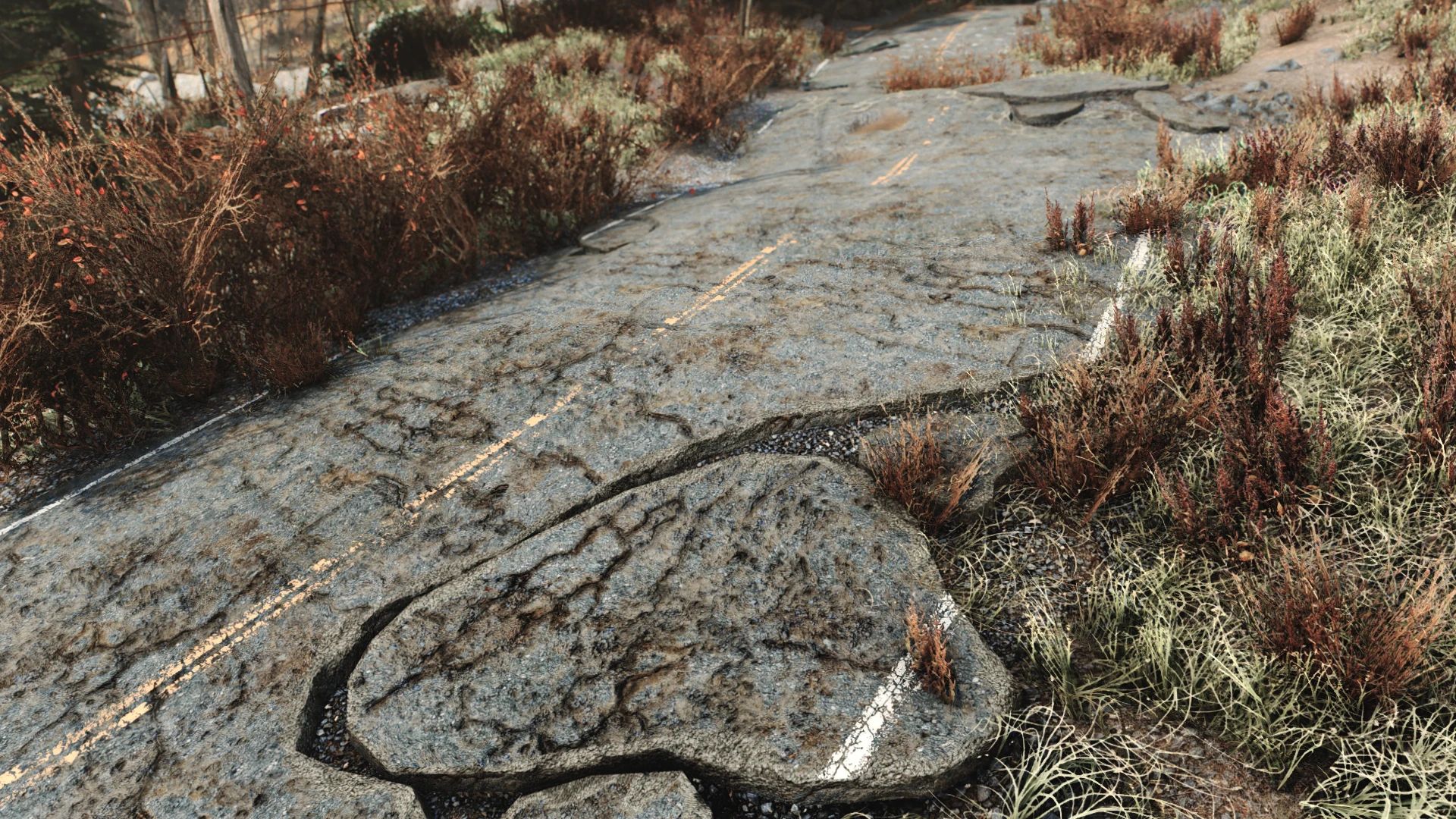 Dilapidated Road mod for Fallout 4
