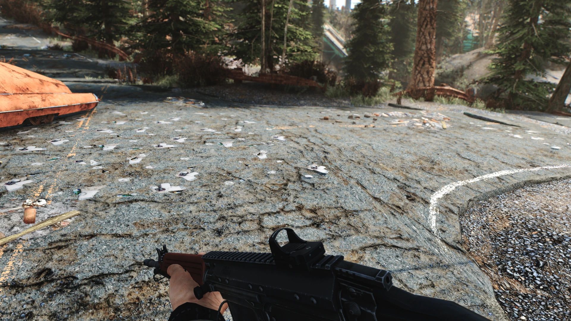 Dilapidated Road mod for Fallout 4