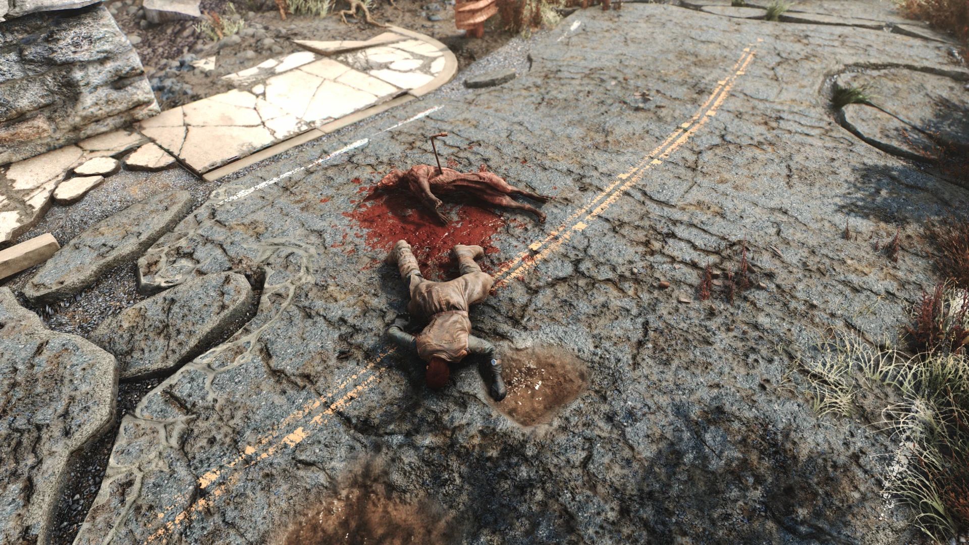 Dilapidated Road mod for Fallout 4