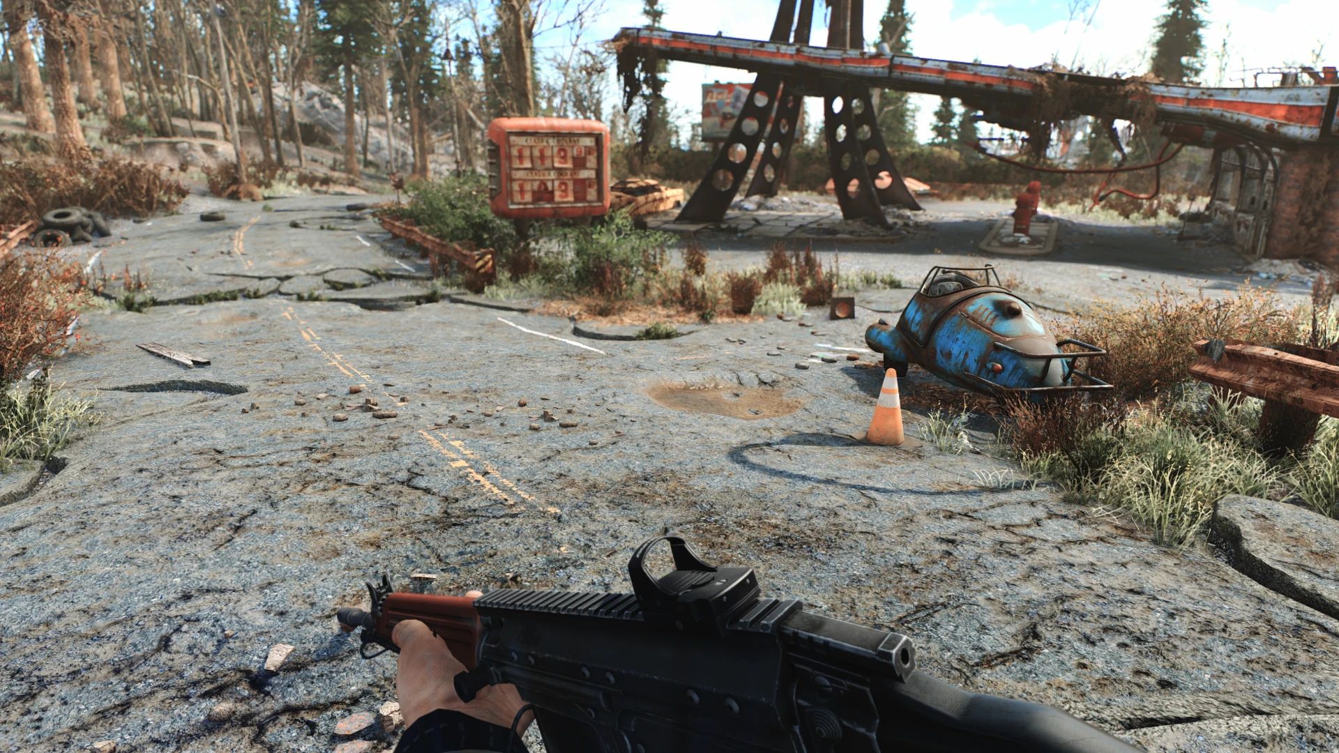 Dilapidated Road mod for Fallout 4