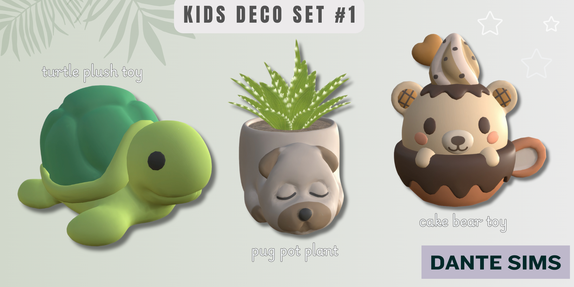 Kids deco set 1 mod for The Sims 4 