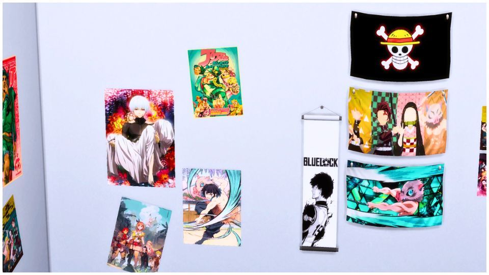 Otaku Decors Set  mod for The Sims 4 