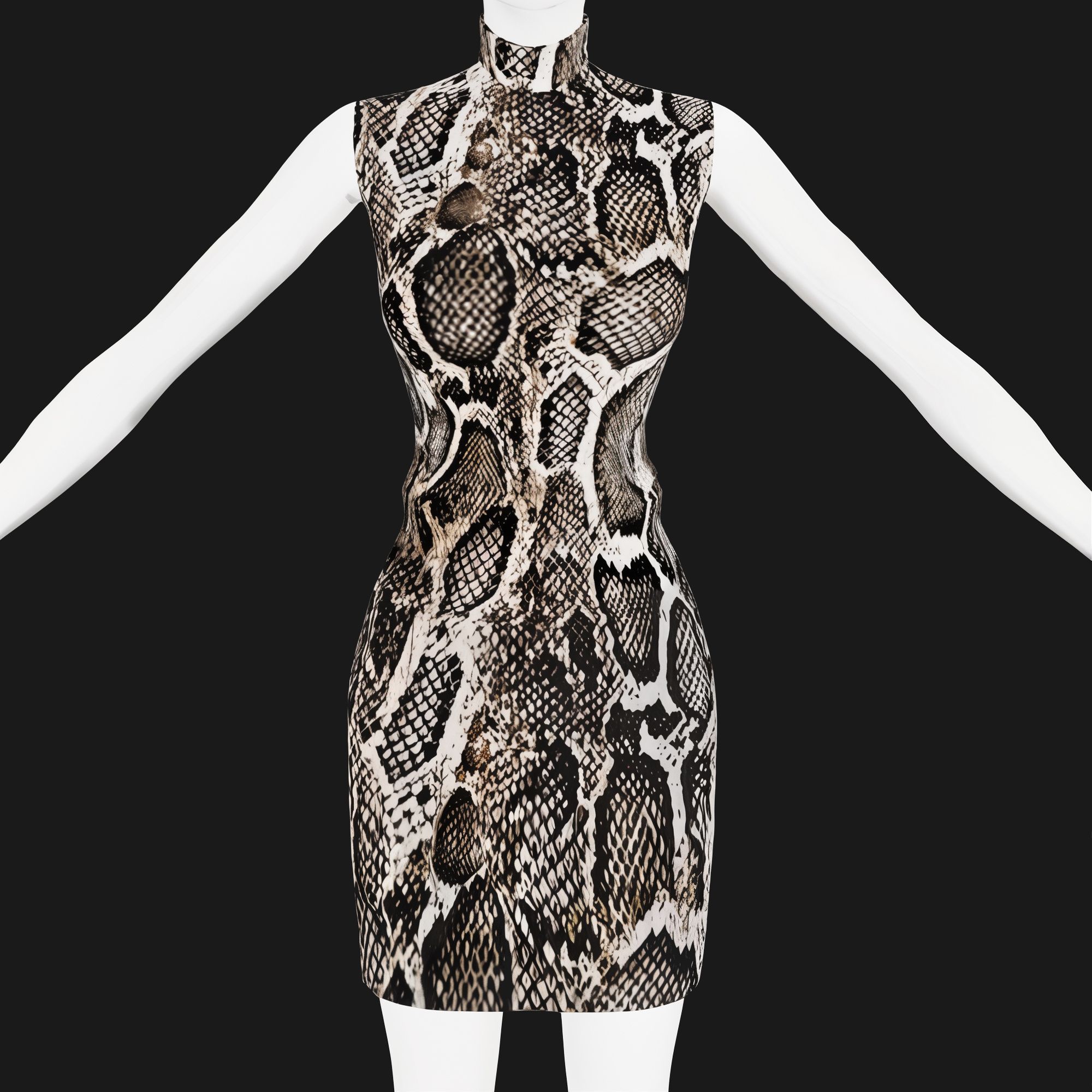 Snake venom dress mod for The Sims 4 
