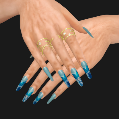 Summer nails set 25 mod for The Sims 4 