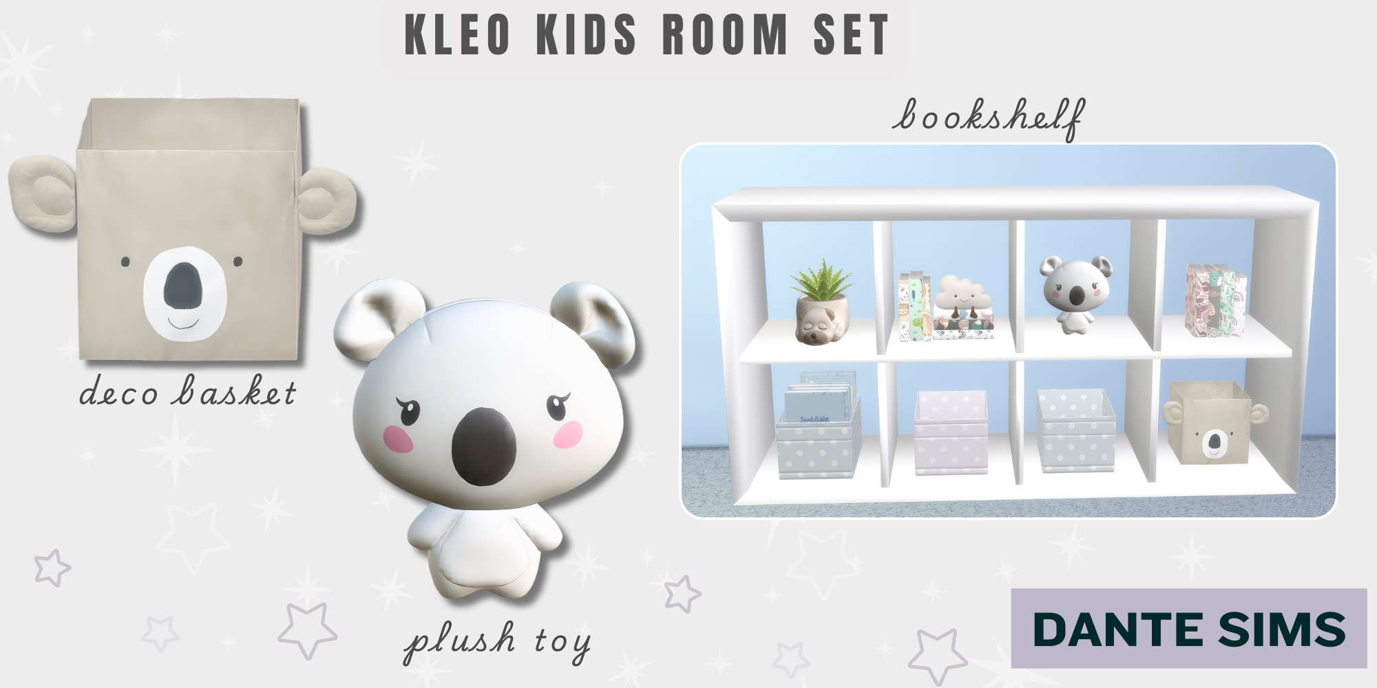 Kleo kids room set mod for The Sims 4 