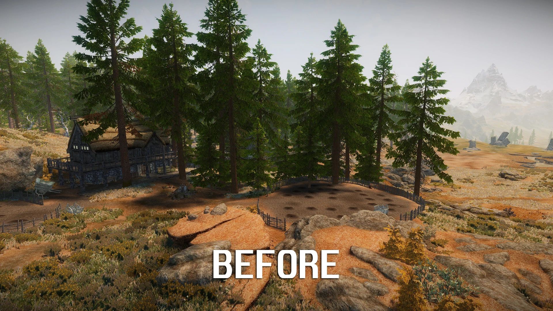 Alpine Forest of Whiterun Valley Patch for Creation Club Farming mod for The Elder Scrolls V: Skyrim Special Edition