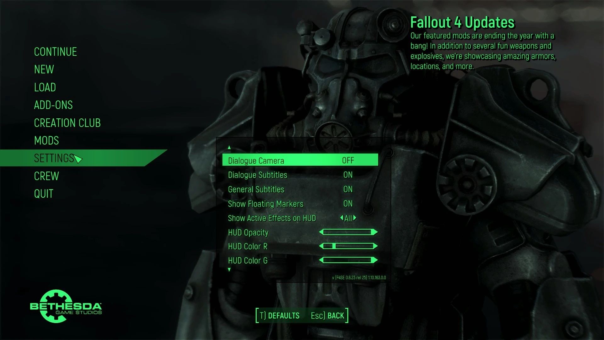 Reimagined Fonts mod for Fallout 4