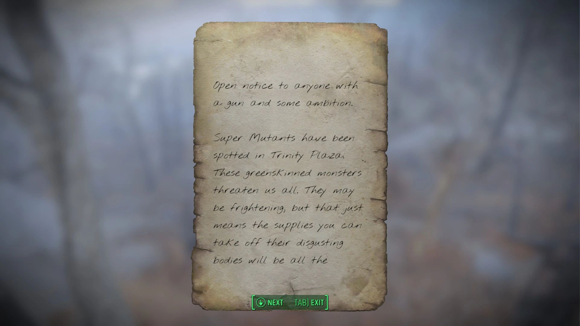 Reimagined Fonts mod for Fallout 4
