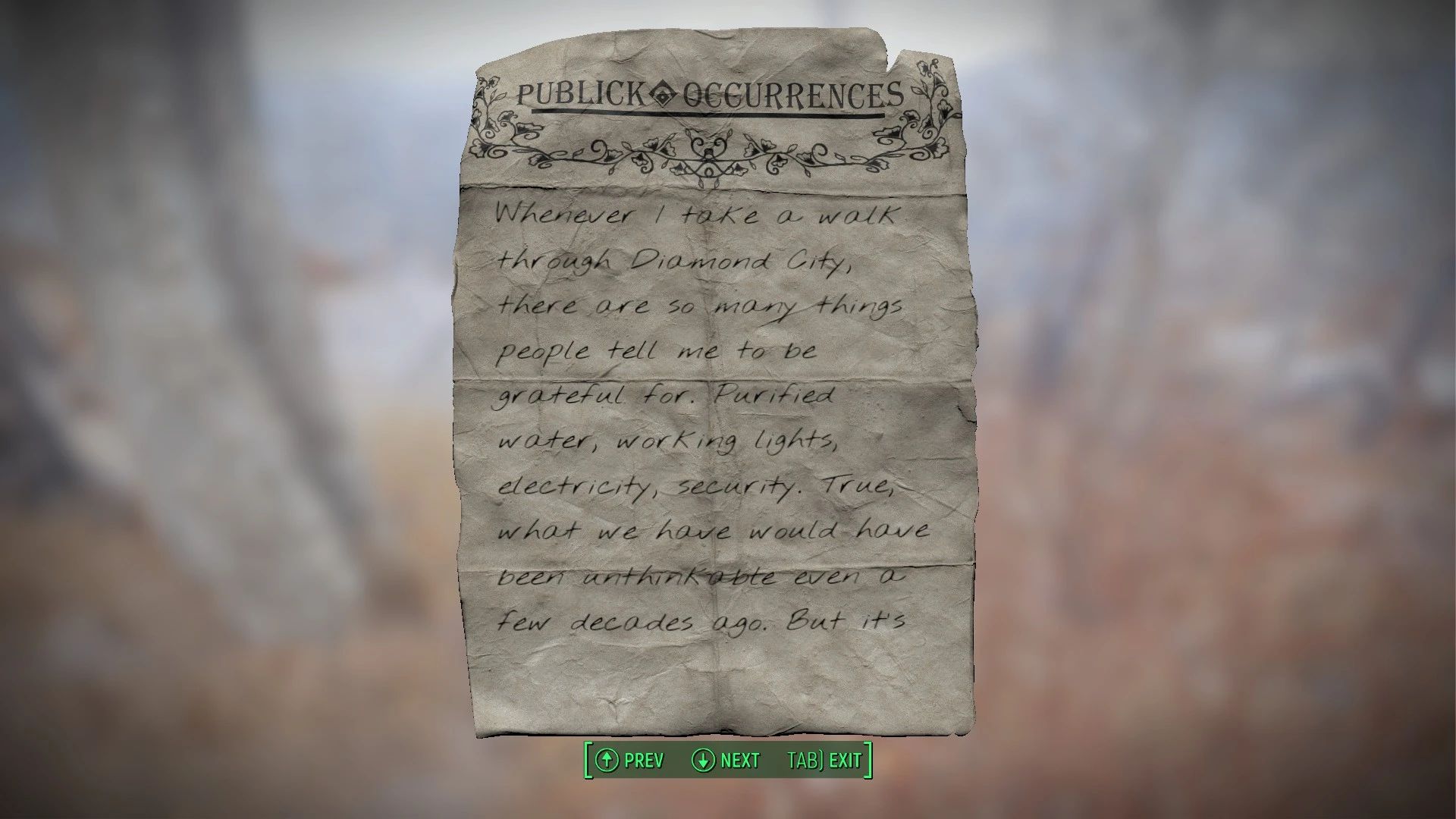Reimagined Fonts mod for Fallout 4