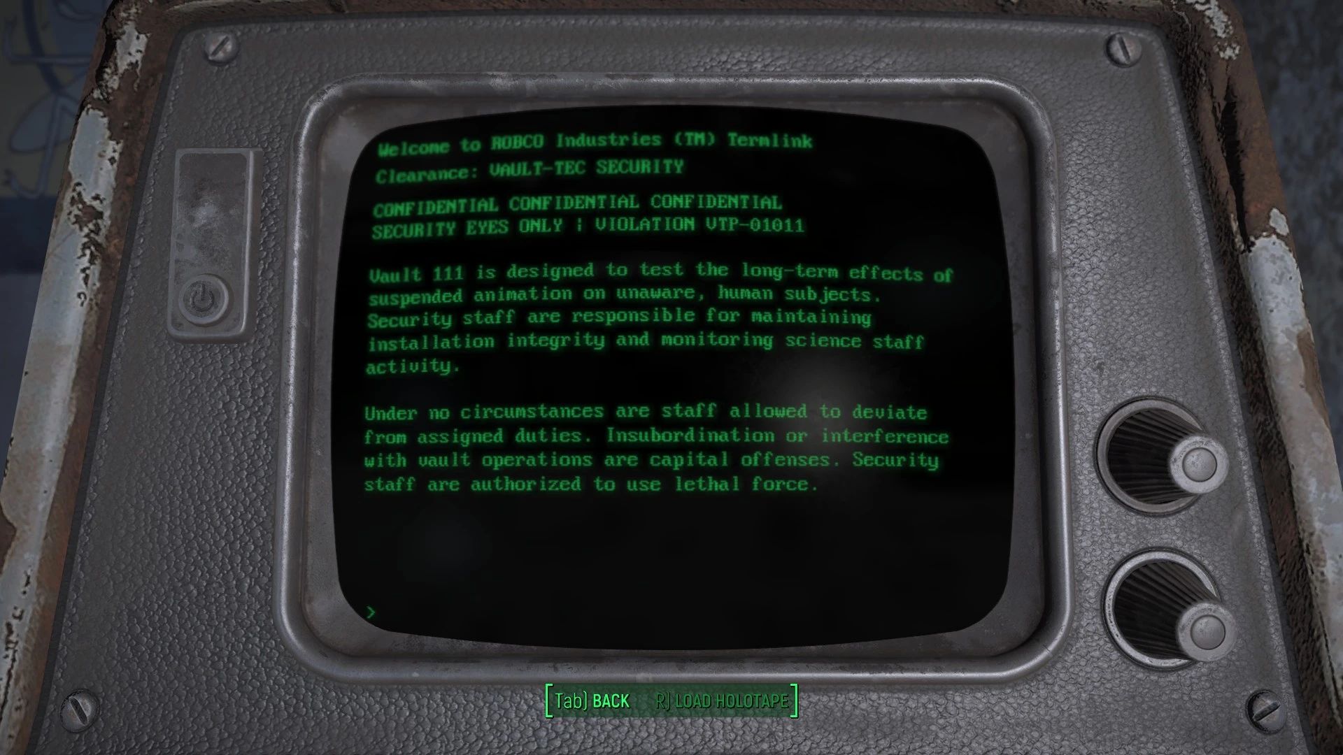 Reimagined Fonts mod for Fallout 4