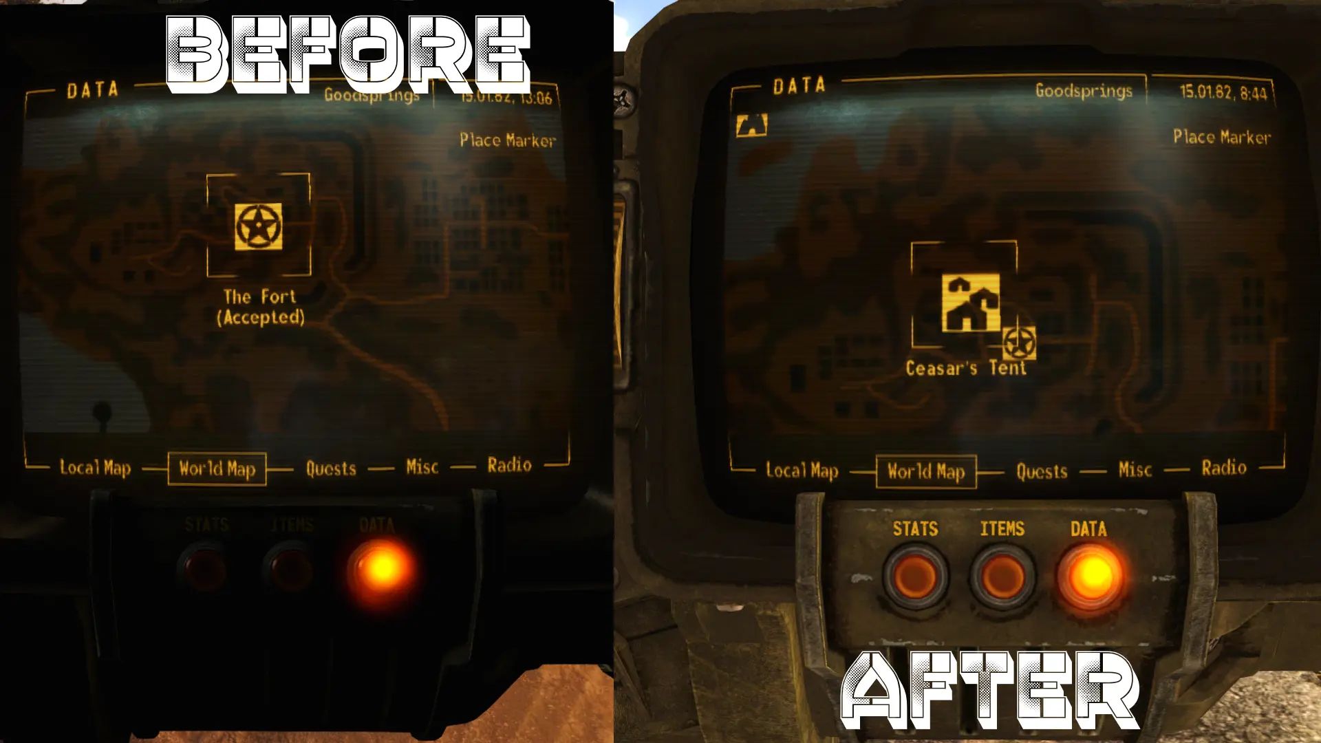 New Vegas Map Marker Project mod for Fallout: New Vegas
