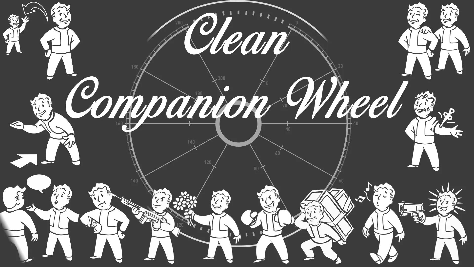 Clean Companion Wheel mod for Fallout: New Vegas