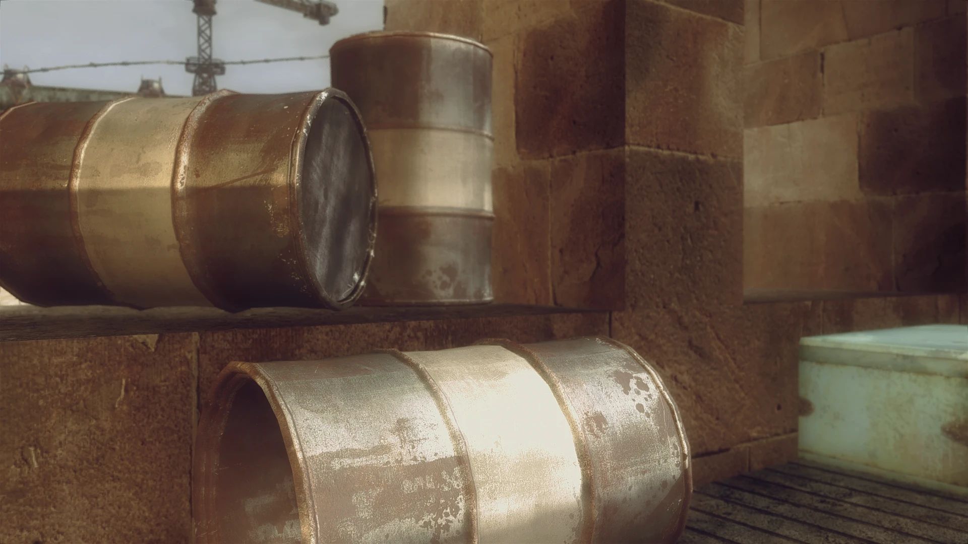 High Quality Metal Barrels mod for Fallout: New Vegas