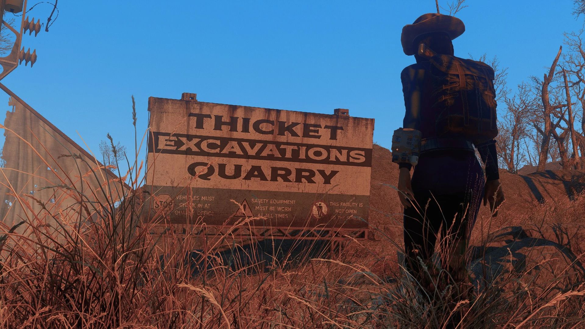 Thicket Excavations Sign (2K - 4K) mod for Fallout 4