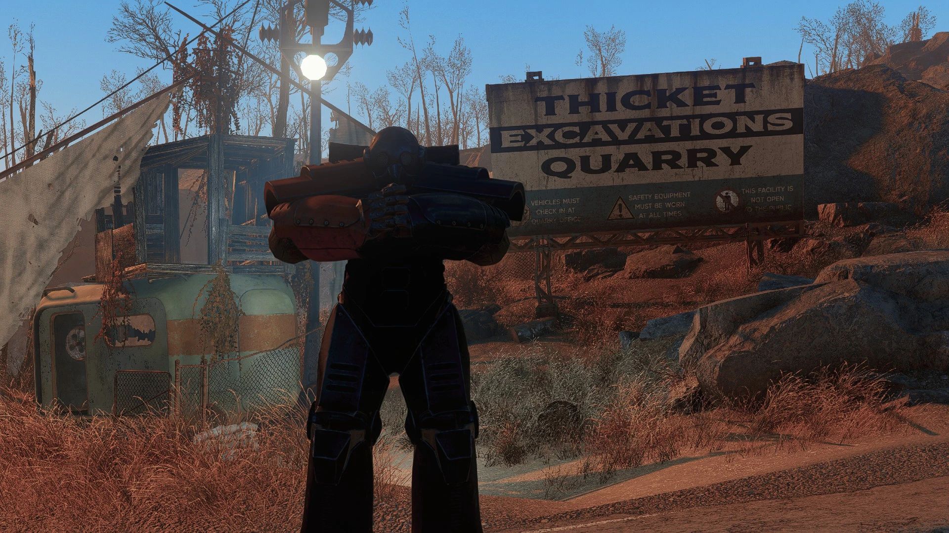 Thicket Excavations Sign (2K - 4K) mod for Fallout 4