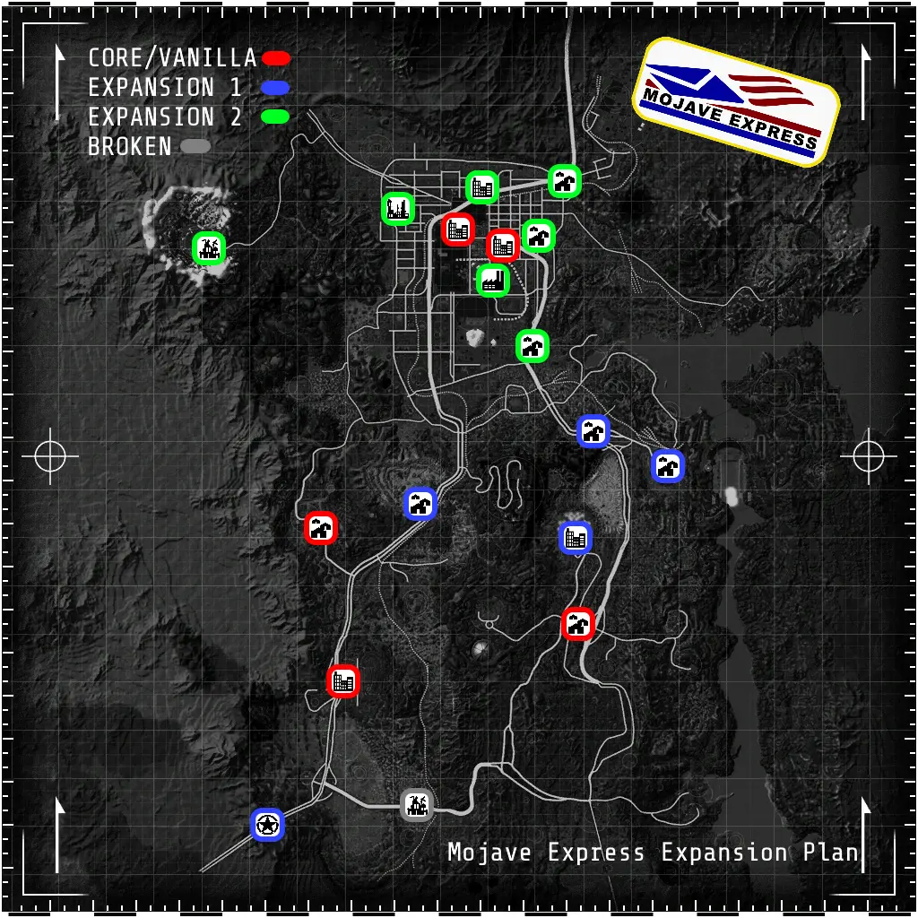 The Freepost Mojave Express Expansion mod for Fallout: New Vegas