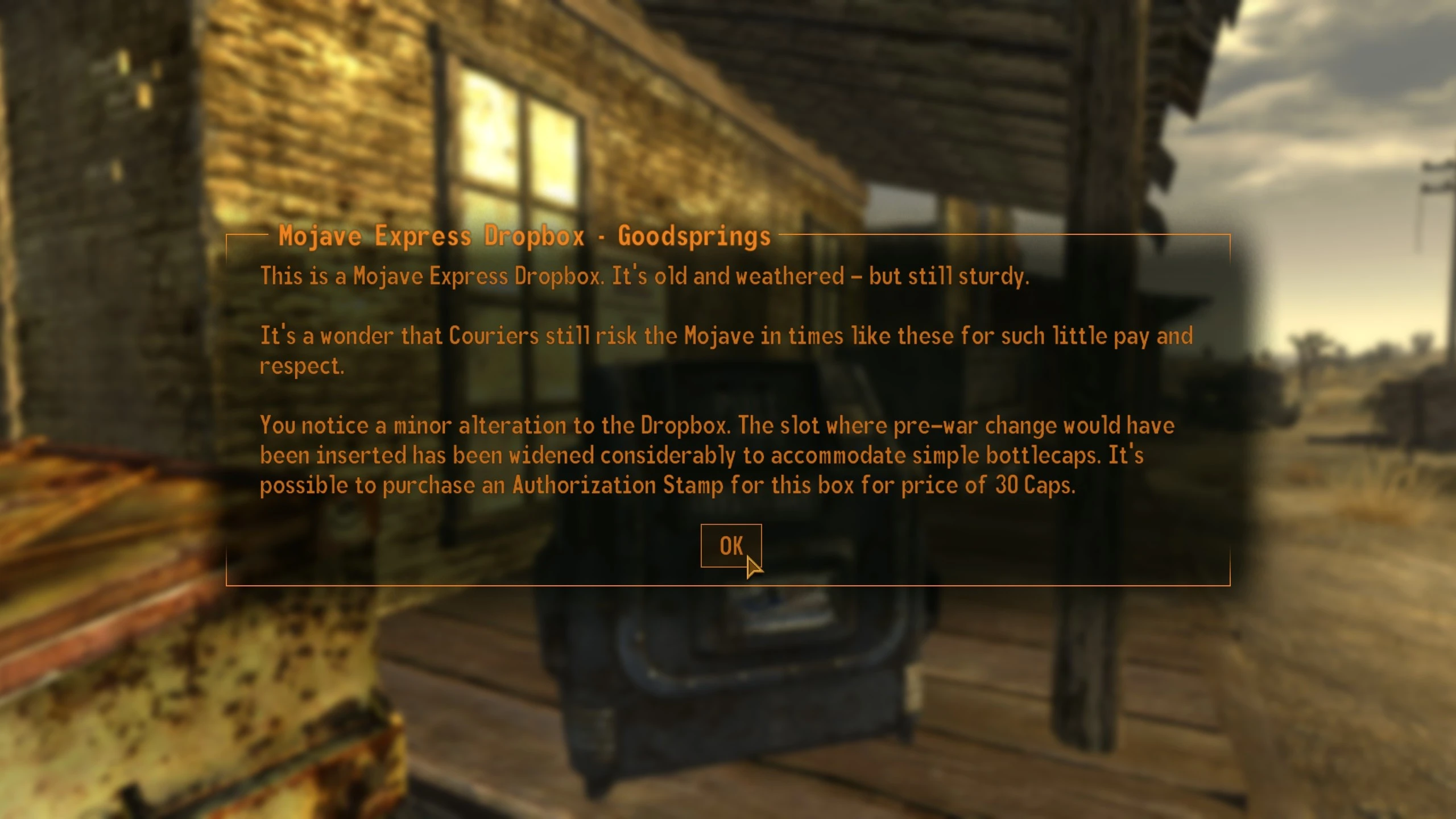 The Freepost Mojave Express Expansion mod for Fallout: New Vegas