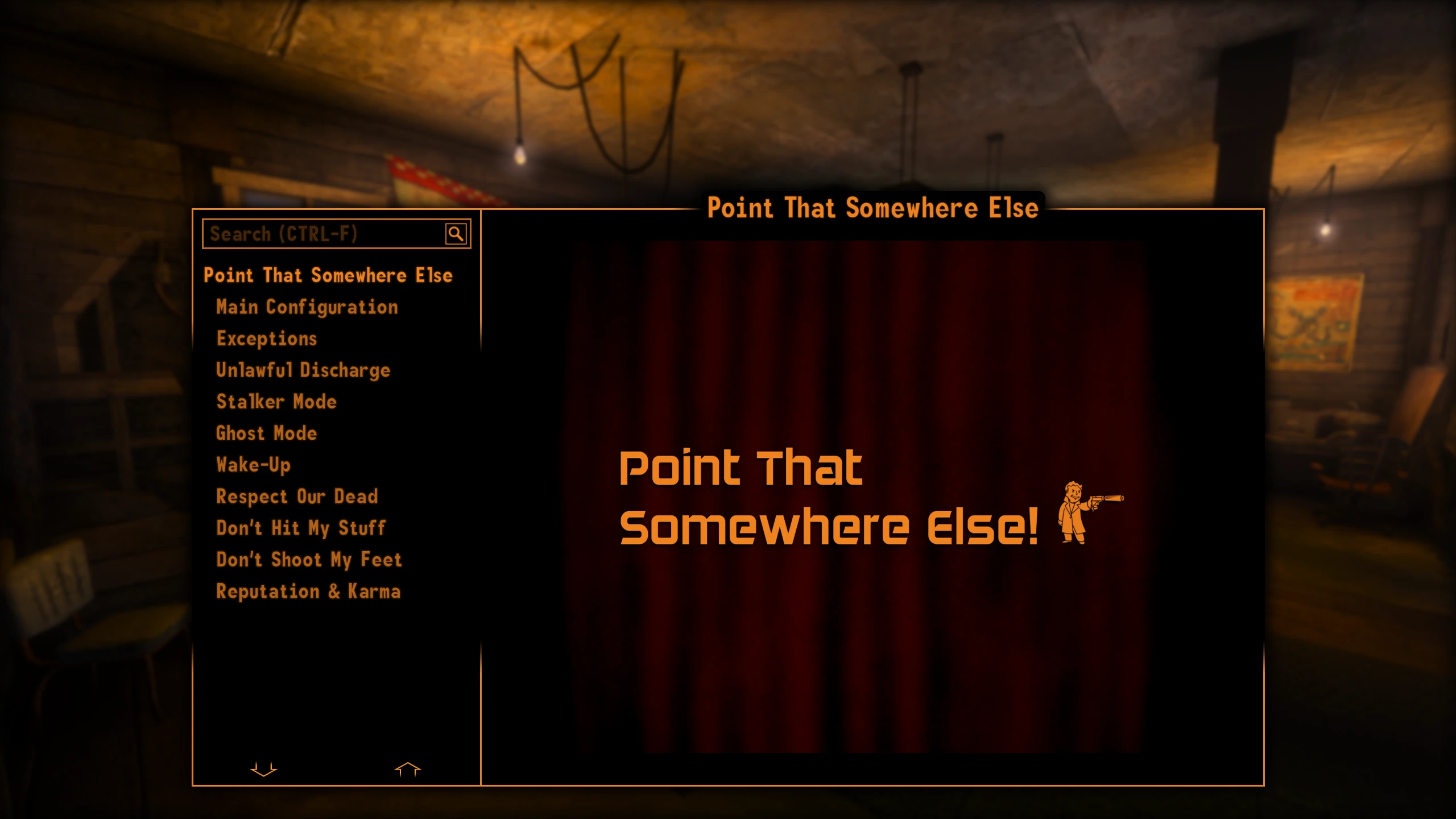 Point That Somewhere Else - NPCs React to Weapons mod for Fallout: New Vegas