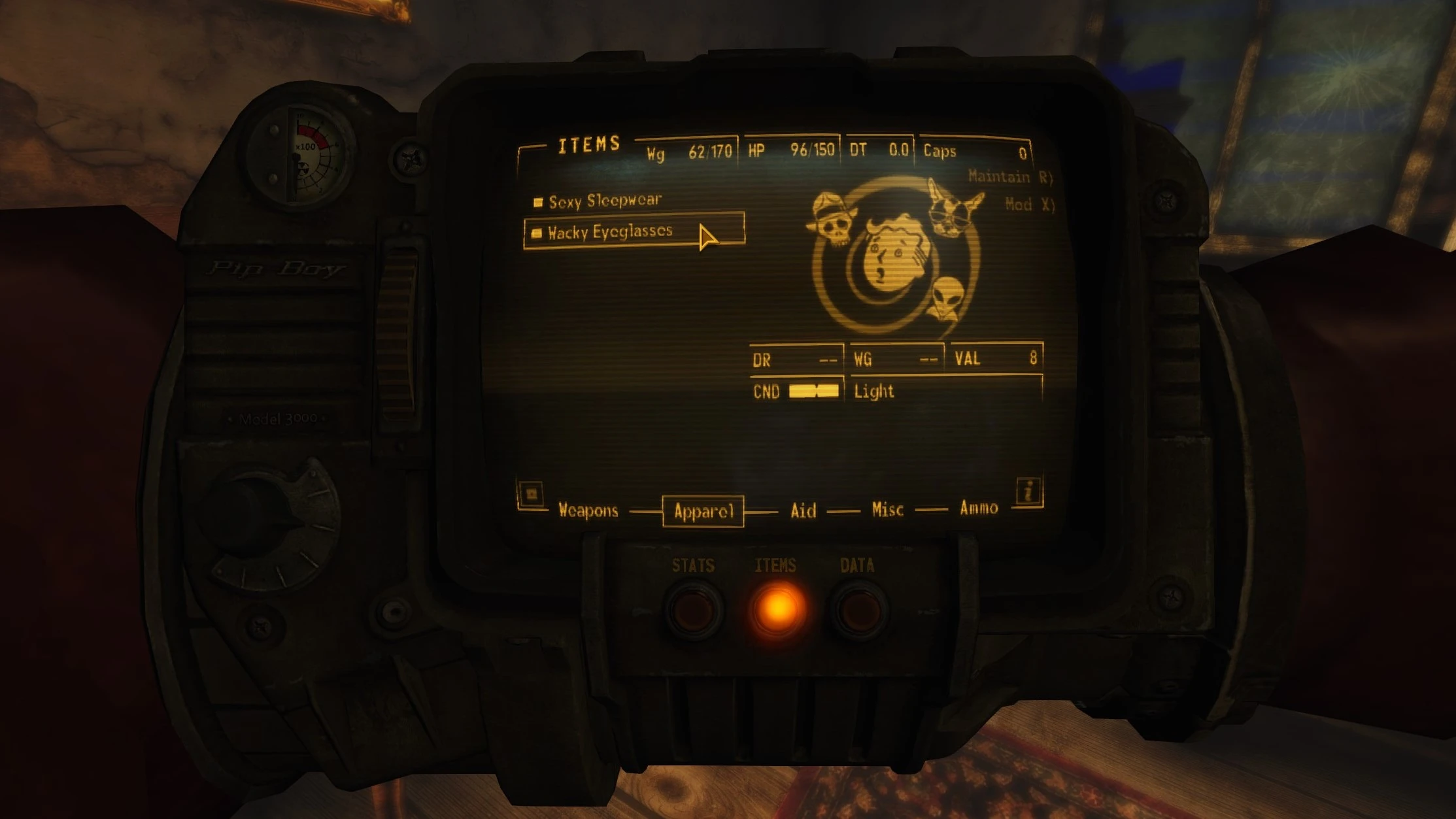 Wacky Wild-Wasteland Glasses mod for Fallout: New Vegas
