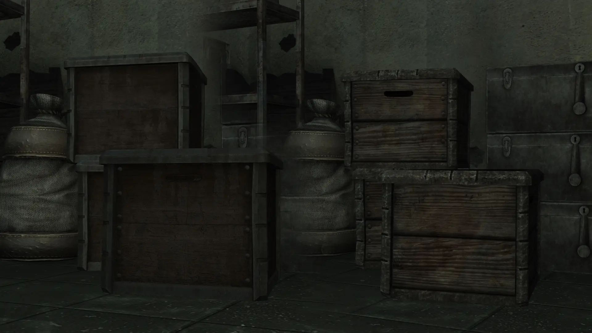 Physically Based Wood Crates mod for Fallout: New Vegas