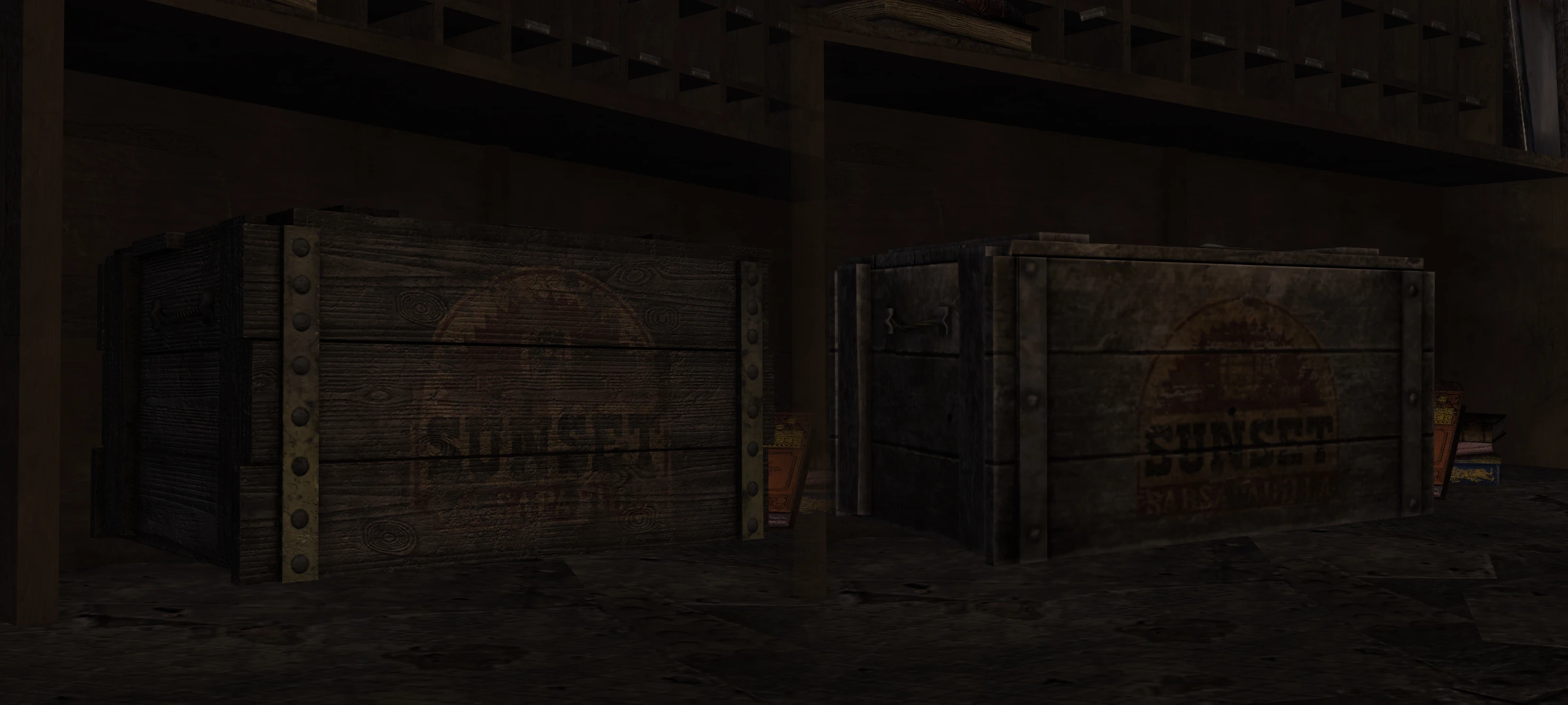 Physically Based Wood Crates mod for Fallout: New Vegas