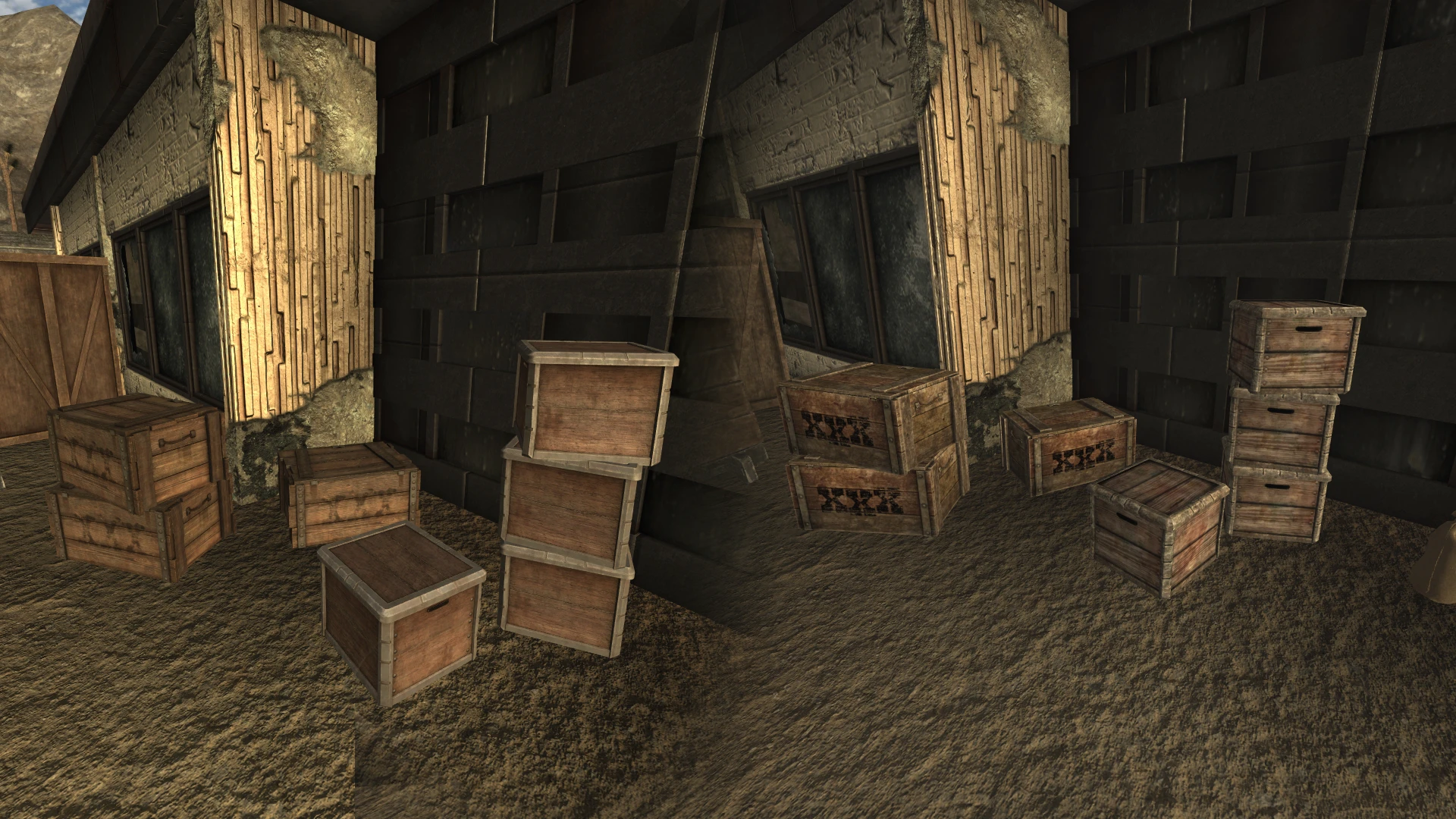 Physically Based Wood Crates mod for Fallout: New Vegas