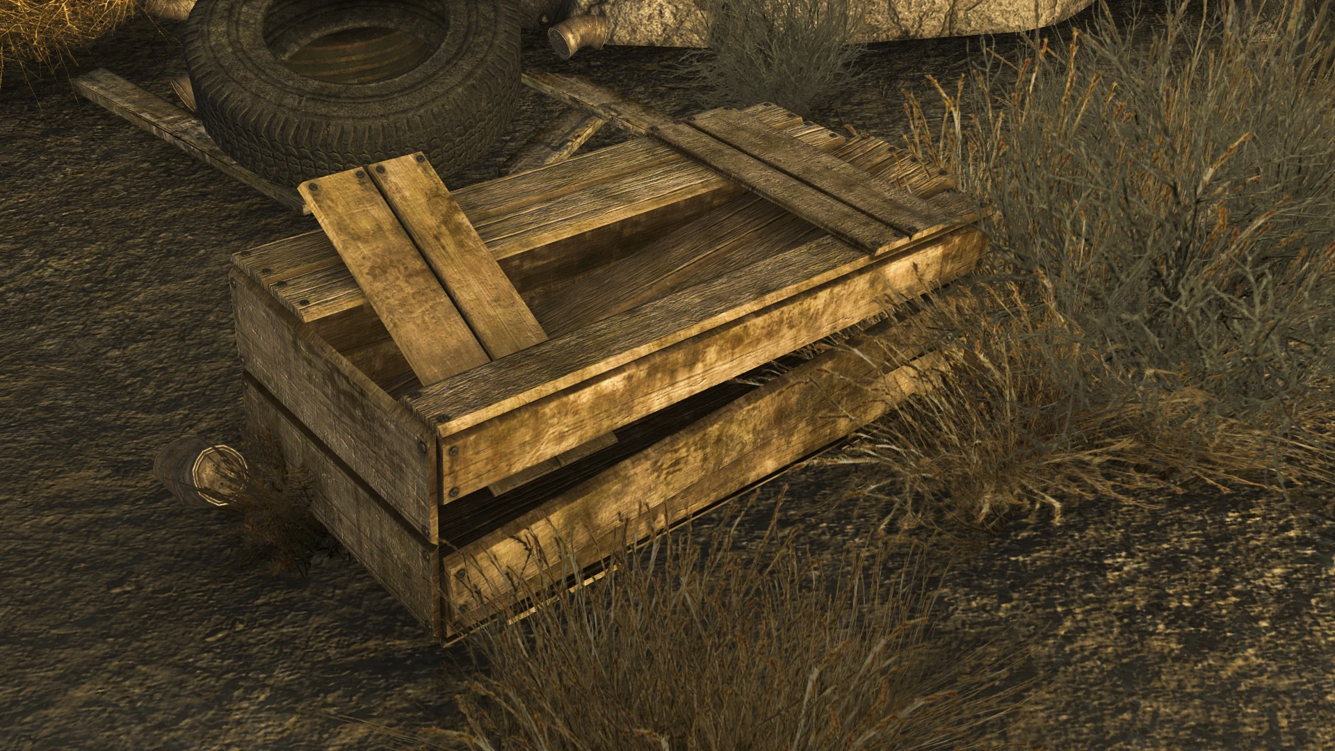 Physically Based Wood Crates mod for Fallout: New Vegas