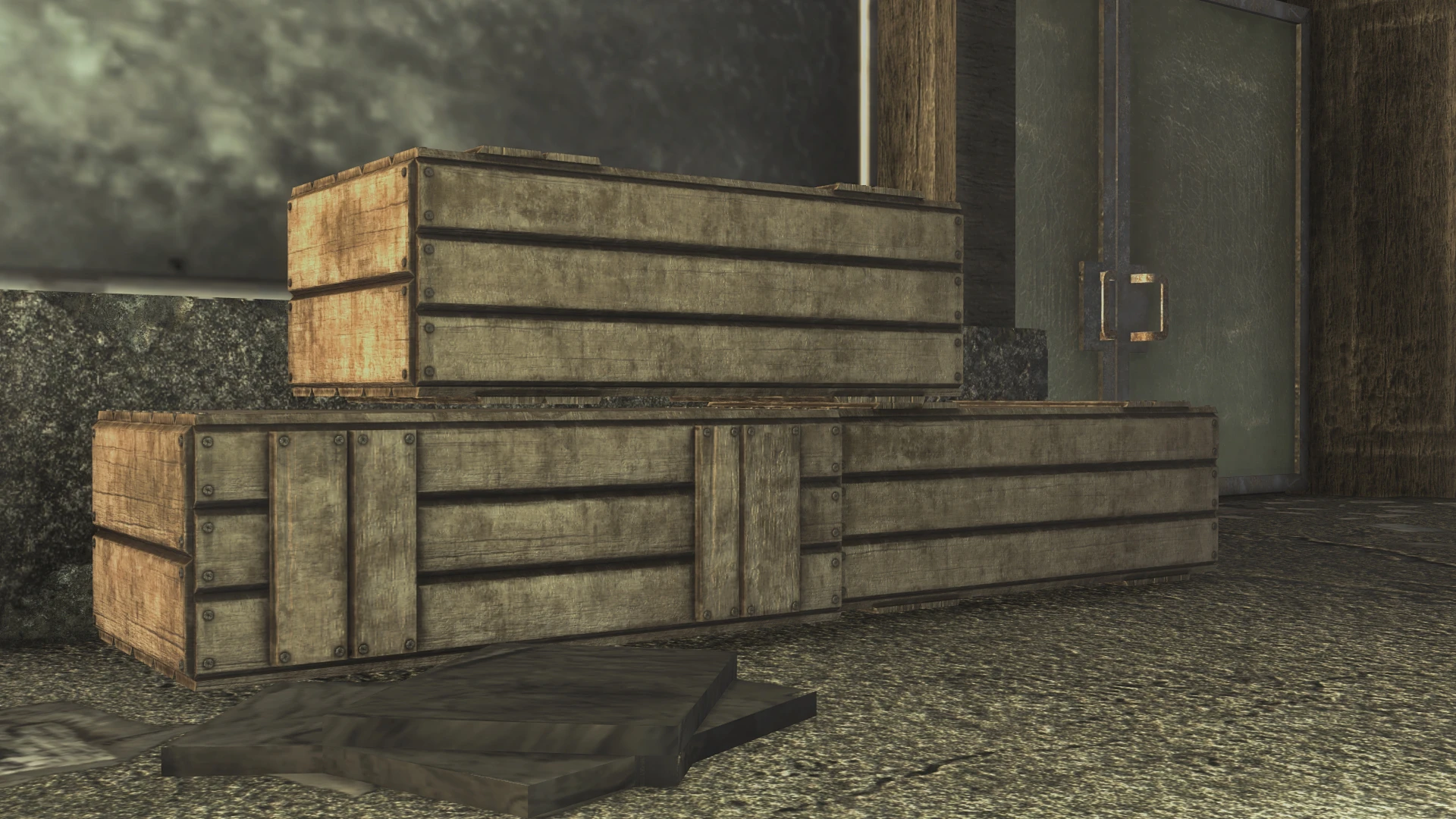 Physically Based Wood Crates mod for Fallout: New Vegas