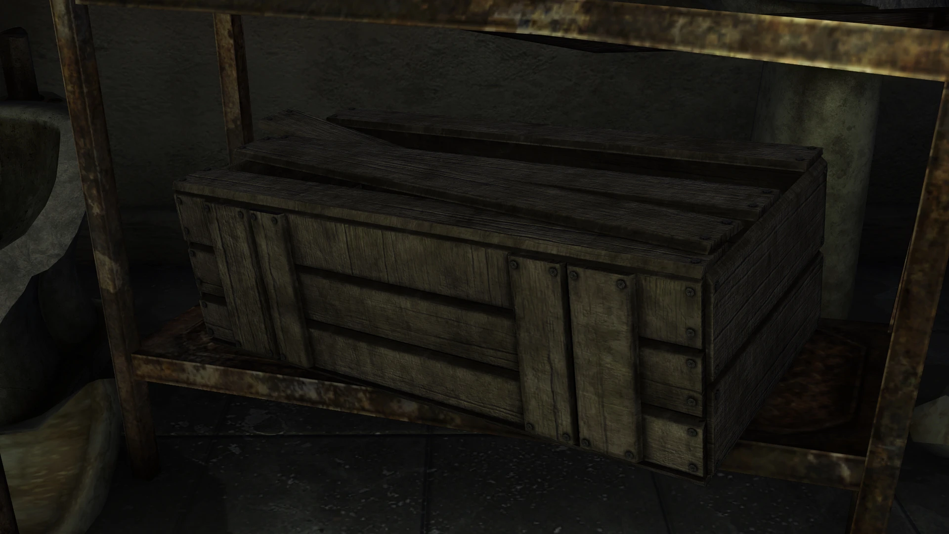 Physically Based Wood Crates mod for Fallout: New Vegas