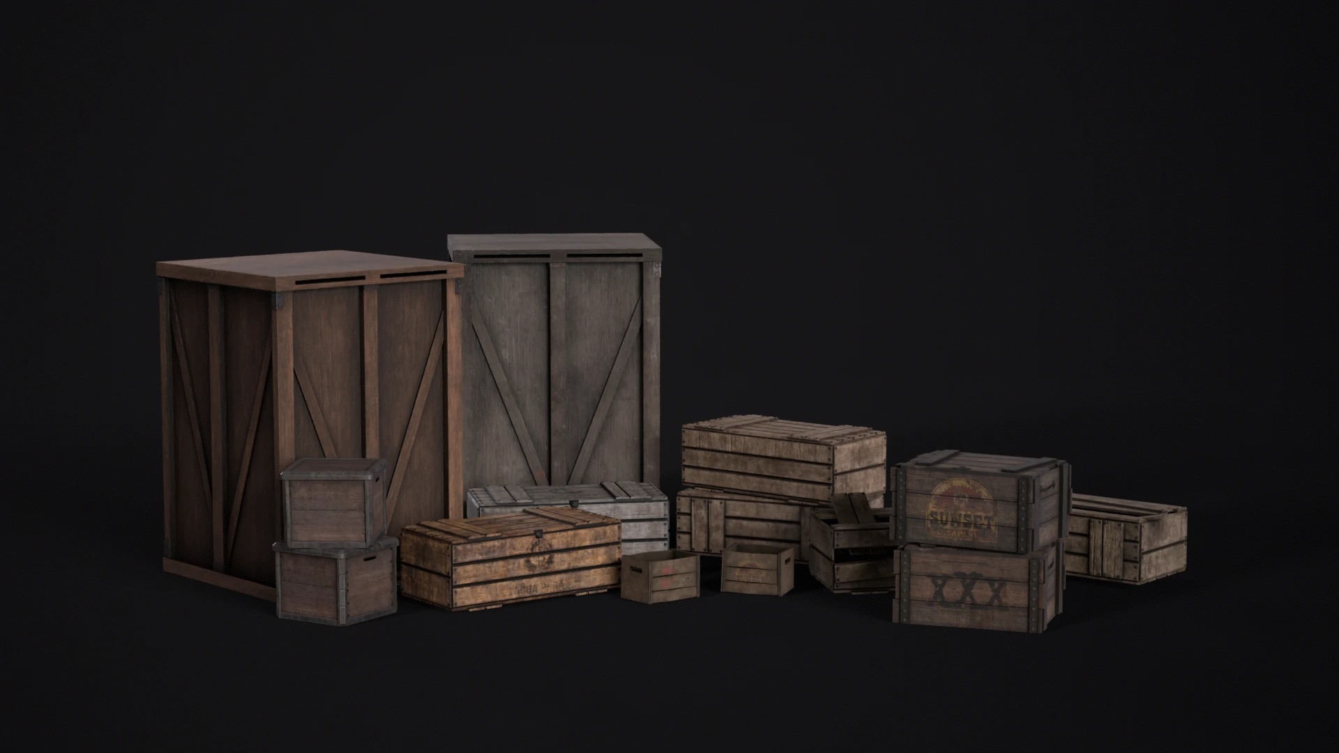 Physically Based Wood Crates mod for Fallout: New Vegas