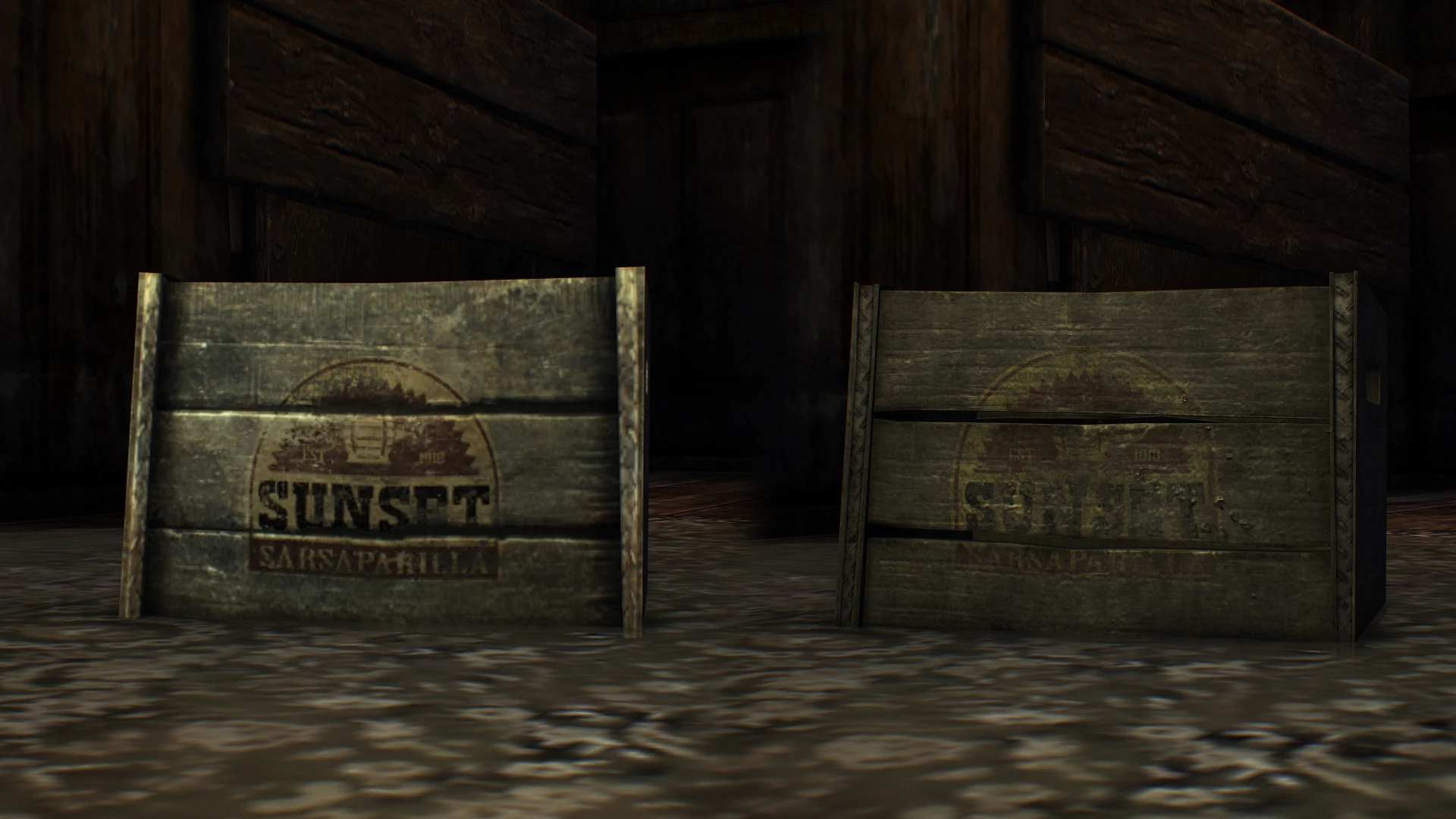 Physically Based Wood Crates mod for Fallout: New Vegas
