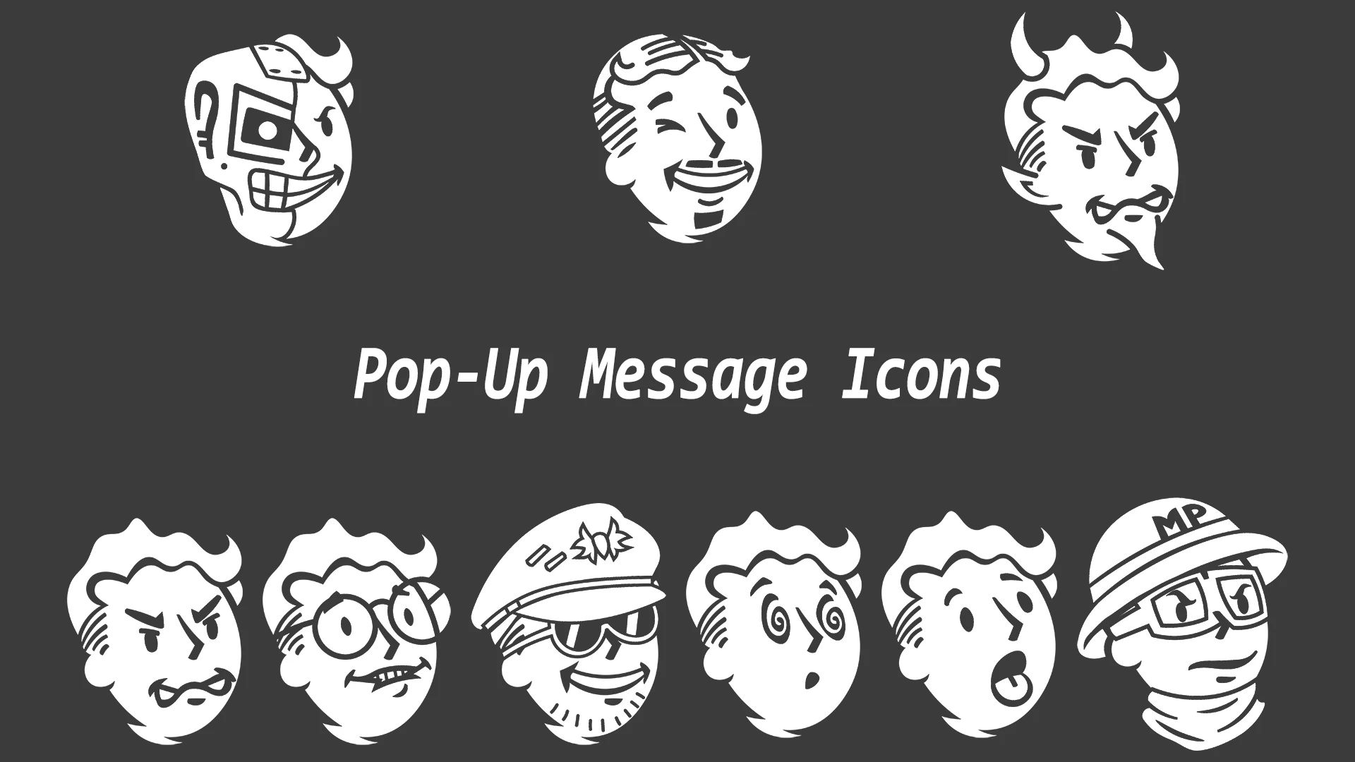 Pop-Up Message Icons mod for Fallout: New Vegas