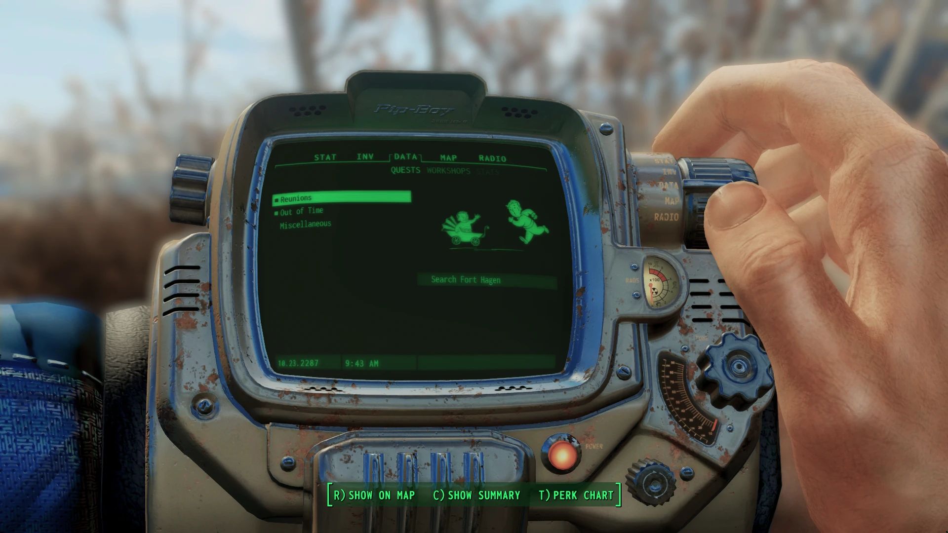 Compact Fonts mod for Fallout 4