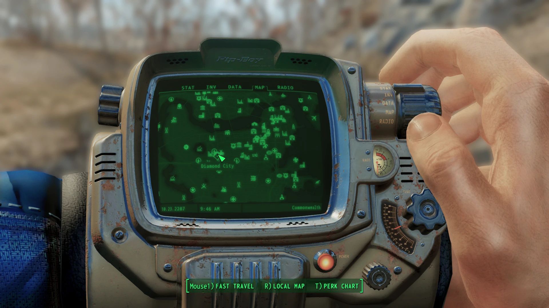 Compact Fonts mod for Fallout 4