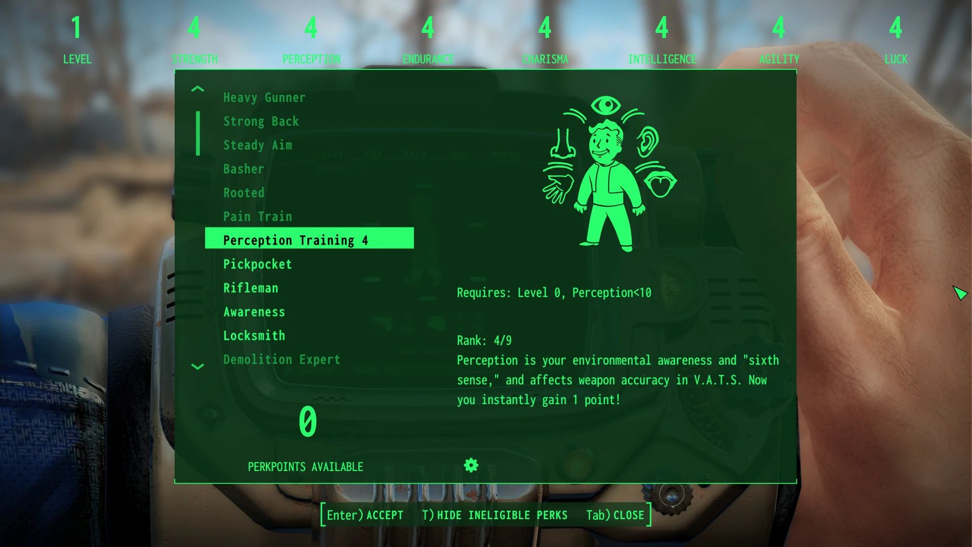 Compact Fonts mod for Fallout 4