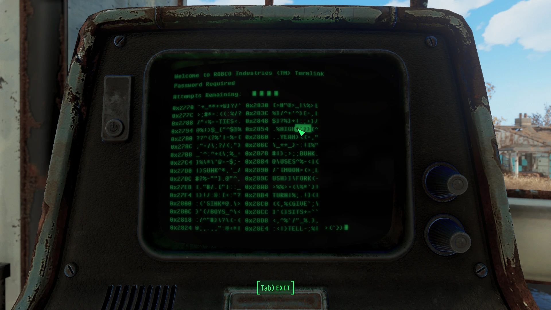 Compact Fonts mod for Fallout 4