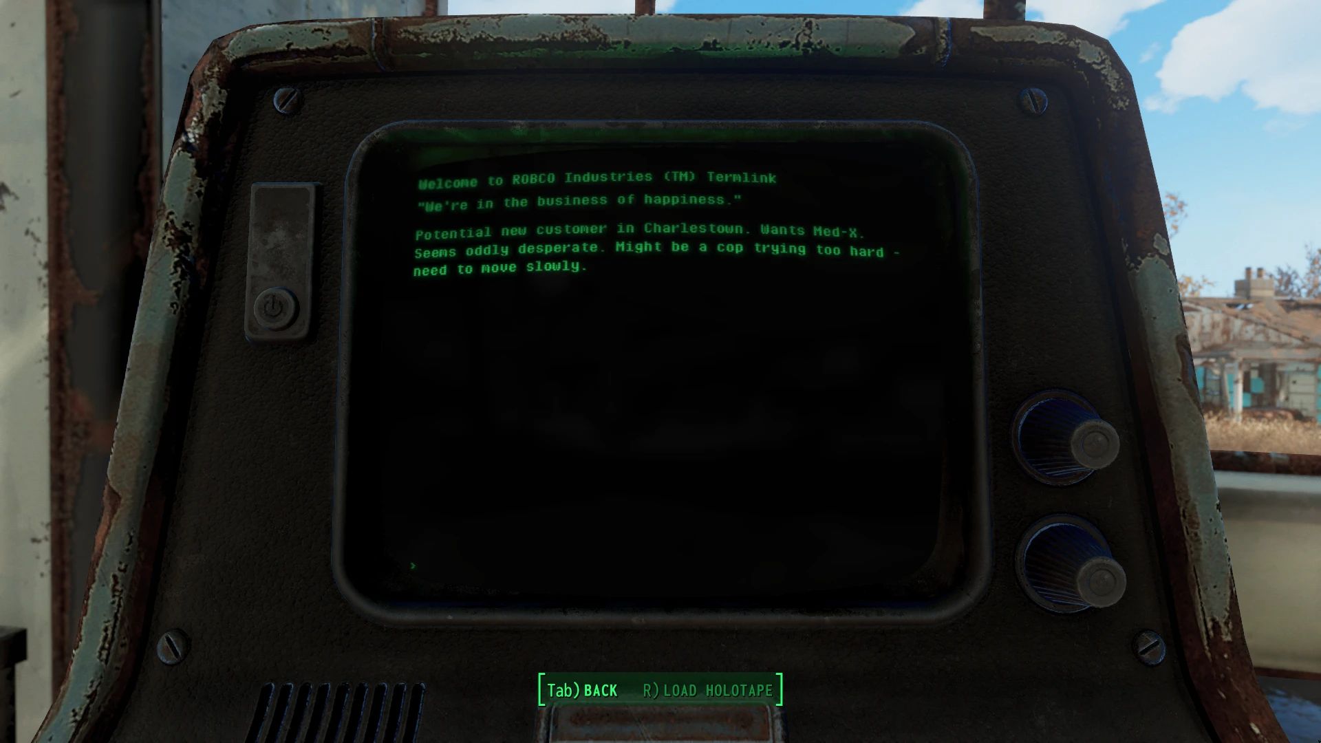 Compact Fonts mod for Fallout 4