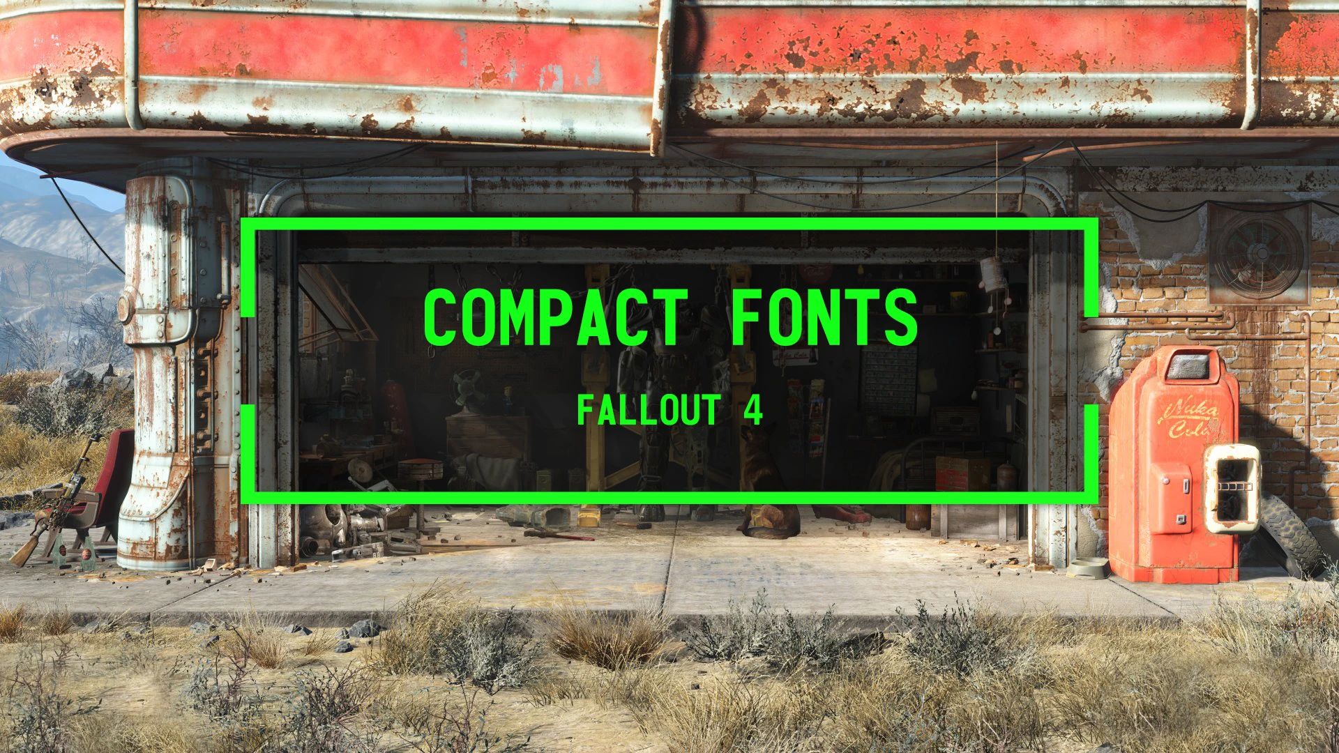 Compact Fonts mod for Fallout 4