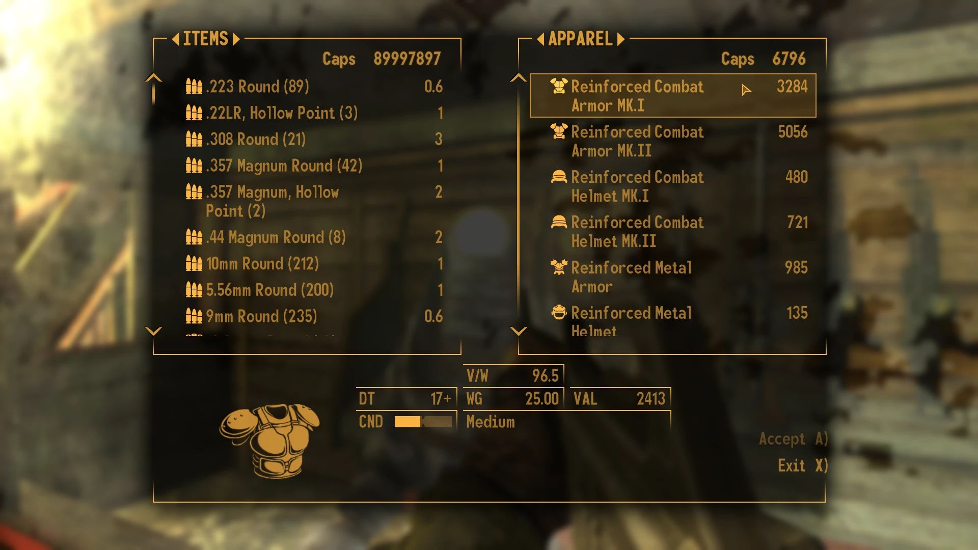 Armors Renamed mod for Fallout: New Vegas