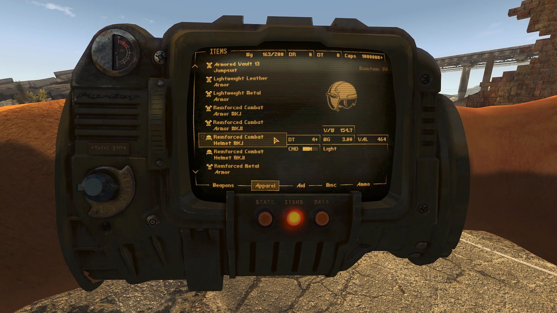 Armors Renamed mod for Fallout: New Vegas