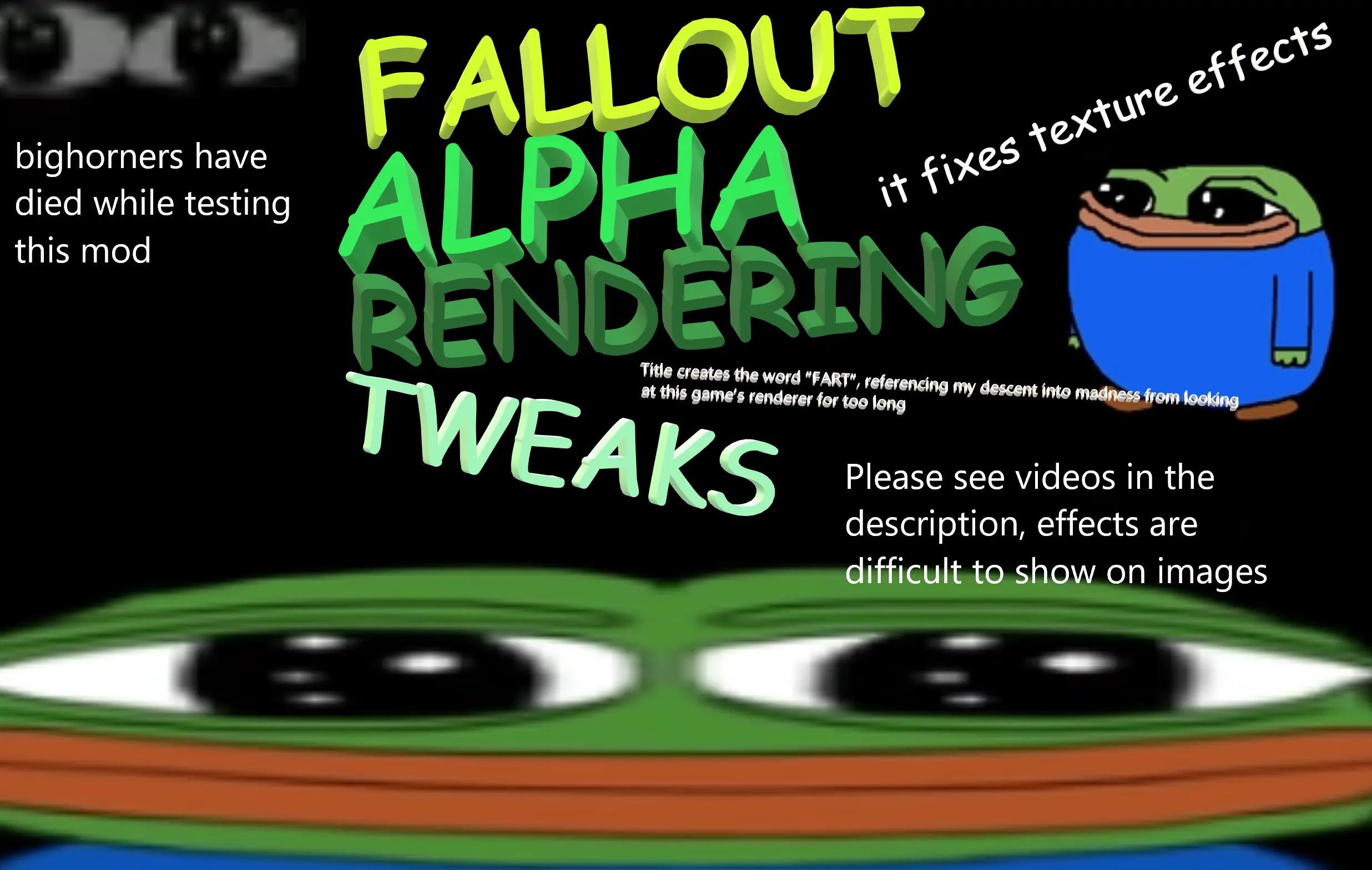 Fallout Alpha Rendering Tweaks - NVSE mod for Fallout: New Vegas