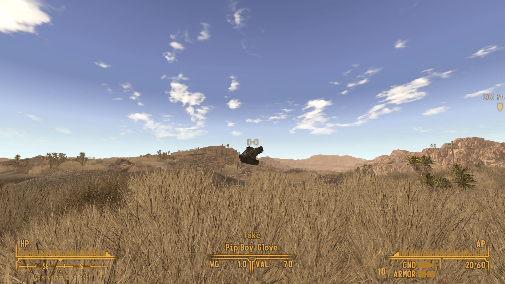 Playable Pip-Boy Glove mod for Fallout: New Vegas